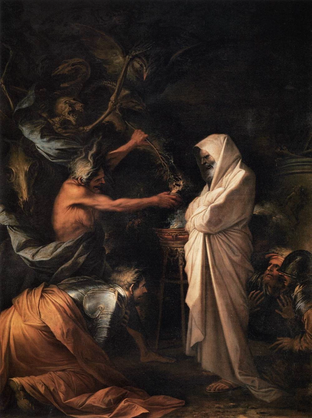 L'ombra di Samuele appare a Saul - Musée du Louvre, Paris